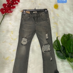 Quần jeans nữ màu đen xám