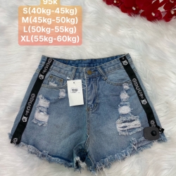 Quần jeans nữ ngắn màu xanh dương