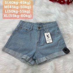 Quần jeans đùi nữ màu xanh nhạt